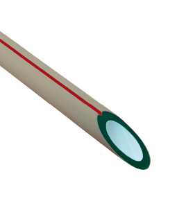 TUBERÍAS PP-R, S-3,2 PN-16, LÍNEA ROJA