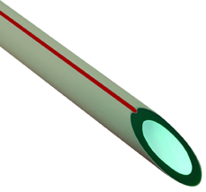 TUBERÍAS PP-RC, Serie 3.2, LÍNEA ROJA 16mm a 160mm