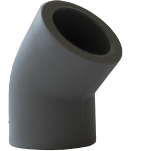 CODO 45° FUSIÓN SOCKET CLASE: 2,70°C, 10 BAR; 20°C 20 BAR